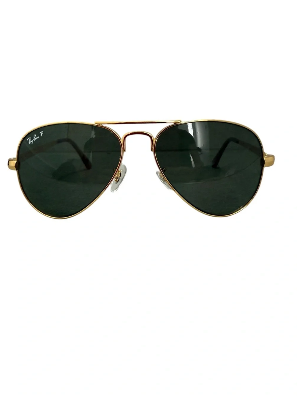 Ray-Ban Aviator Max Arista Gold Frame Sunglasses with Green Lenses